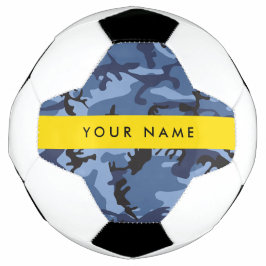 Navy Blue Camouflage Ihr Name Personalize Fußball