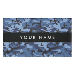 Navy Blue Camouflage Ihr Name Personalize Namenschild