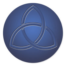 Navy Blue Celtic Liebe Knot Wedding Sticker