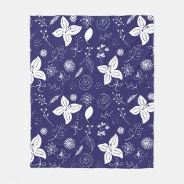 Navy Blue Christmas Fleecedecke