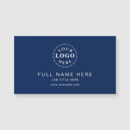 Navy Blue Clean Design Magnetic Business Card Magnetkarte