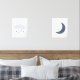 Navy Blue Cloud and Moon Boy Kinderzimmer Deco Bilderwand Sets (Bedroom)