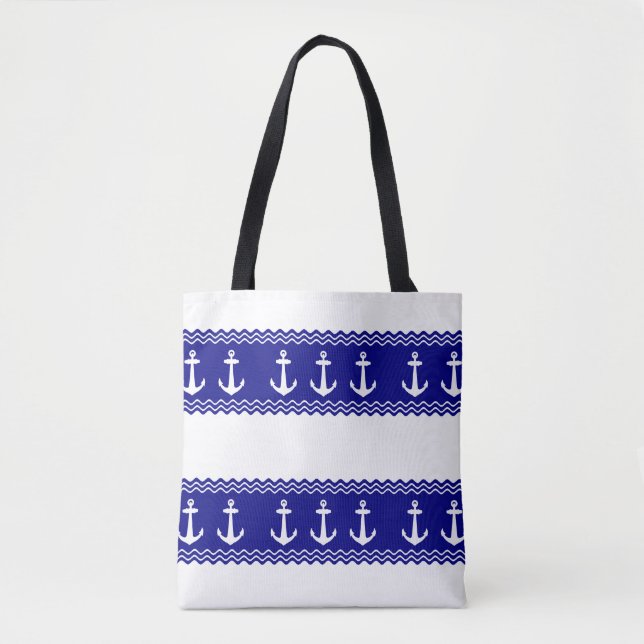 Navy Blue Coastal Muster Anker (Vorderseite)