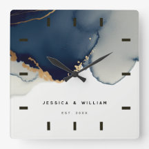 Navy Blue Coastal Nautical Anniversary Keepake