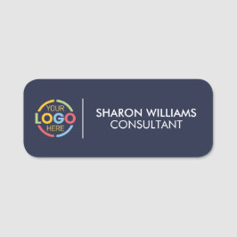 Navy Blue Company Firmenlogo Mitarbeiter Magnetic Namensschild
