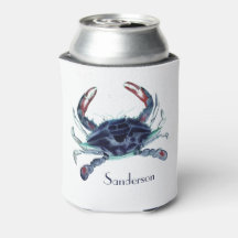 Navy Blue Crab Nautical Coastal kann kühlen