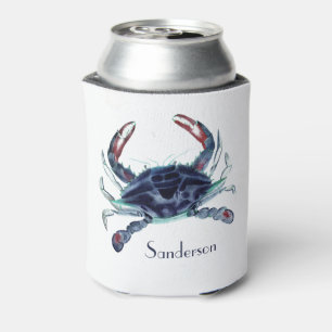 Navy Blue Crab Nautical Coastal kann kühlen Dosenkühler