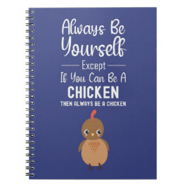 Navy Blue Cute Gifts For Chicken Lovers For Kids Notizblock
