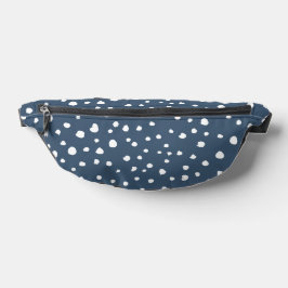 Navy Blue Dalmatian Spots, Dalmatian Dots, Dotted Bauchtasche