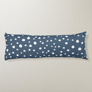 Navy Blue Dalmatian Spots, Dalmatian Dots, Dotted Seitenschläferkissen