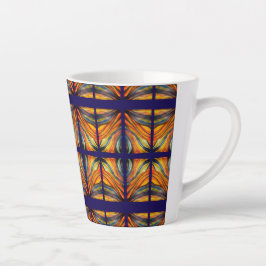 Navy Blue Desert Inspiration Latte Tasse