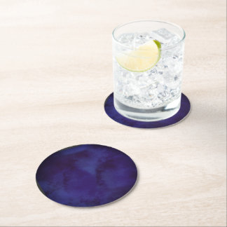 Navy blue Design Coaster Runder Pappuntersetzer