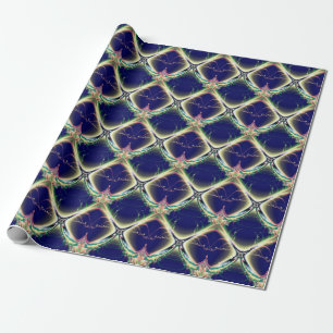 Navy Blue Design Diamond Geschenkpapier