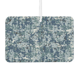 Navy Blue Digital Pixels Camouflage Deco Autolufterfrischer