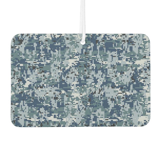 Navy Blue Digital Pixels Camouflage Deco Autolufterfrischer
