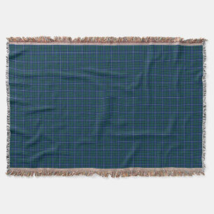 Navy-Blue Douglas Familientartan modern Decke