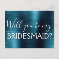 Navy Blue Elegant wirst du meine Bridesmaid sein