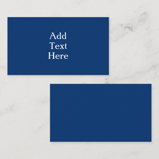 Navy Blue Enclosure Card Begleitkarte (Vorne/Hinten)