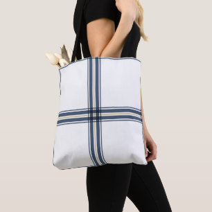 Navy Blue Farmhouse Karo Stylish Trendy Hübsch