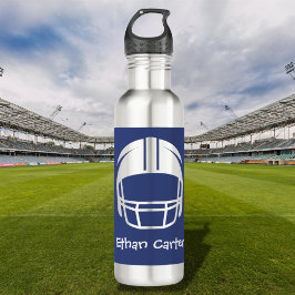 Navy Blue Football Helmet Sports Water Bottle Edelstahlflasche
