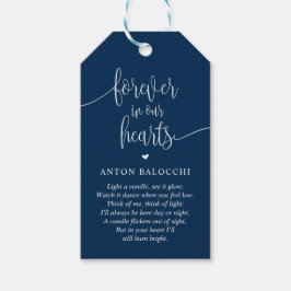 Navy Blue, Gedenkkapelle, Beerdigungsservice-Tag Geschenkanhänger