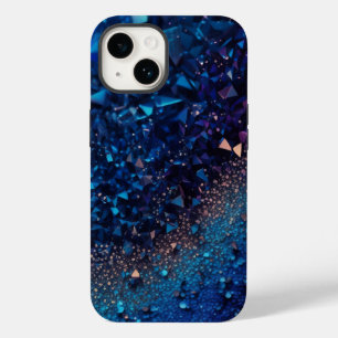 Navy Blue Glitzer iPhone Mate Tough Case