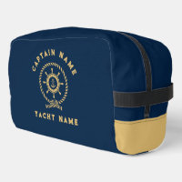 Navy Blue Gold Nautical Boat Wheel Knot
