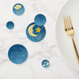 Navy Blue Gold Twinkle Little Star Table Confetti Konfetti
