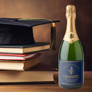 Navy Blue Gold Veterinary School Graduation Party