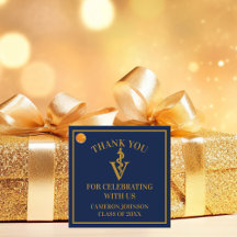Navy Blue Gold Veterinary School Graduation Party