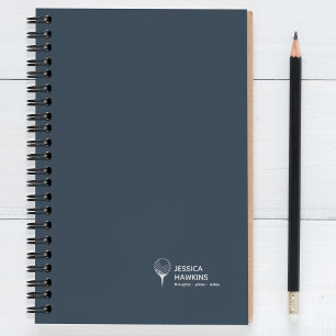 Navy Blue Golf Ball auf T-Shirt Personal Notizbuch