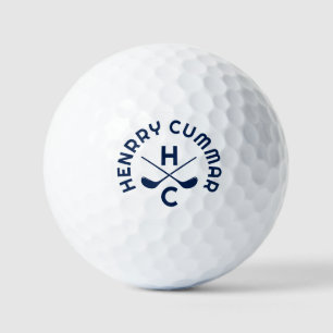 Navy Blue Golf Clubs, Individuelle Name Golfball