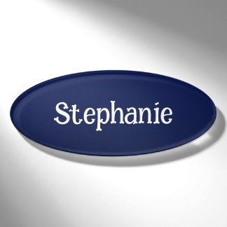Navy-Blue-Gradient Tiefblau Namenschild