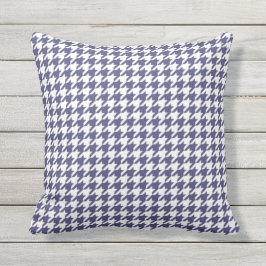 Navy Blue Hahnentrittmuster Pattern Kissen