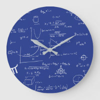 Navy Blue Handgeschriebene Formeln als Mathe