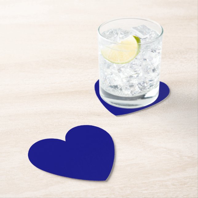 Navy-Blue-Herz Untersetzer (Vor Ort)