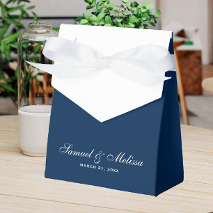 Navy-Blue-Hochzeit Geschenkschachtel