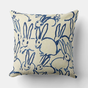 Navy Blue Hutch Designer Pillow Kissen
