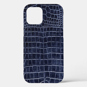 Navy Blue Imitats Krokodile Leder Case-Mate iPhone Hülle