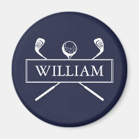 Navy Blue Individuelle Name Golfball Clubs