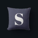 Navy Blue Initial Mit Monogramm Outdoor Pillow Kissen<br><div class="desc">Navy Blue Initial Mit Monogramm Outdoor Kissen. Dekoratives Kissen im Freien mit einem Single. Schnell und einfach personalisieren.</div>