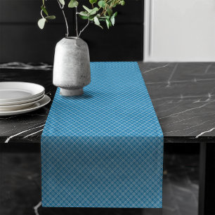 Navy Blue Kariert Table Runner für klassische Küch Großer Tischläufer