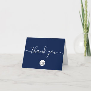 Navy Blue Kundenaufwertung kundenspezifisch Dankeskarte