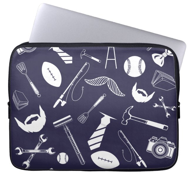 Navy Blue Laptopschutzhülle (Vorderseite)
