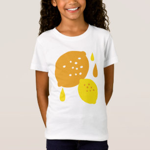 Navy Blue Lemon Art - Erfrischendes Citrus Design T-Shirt