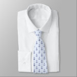 Navy Blue Light Blue Anchors Nautical Men's Krawatte<br><div class="desc">Navy Blue and light blue with Anchors Nautical Men's Neck tie. A great gift for dad,  or any man in your life.</div>