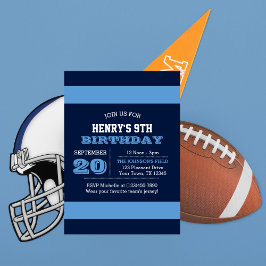 Navy Blue Light Blue Team Einladung zum Geburtstag