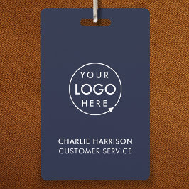 Navy Blue Logo-ID | Moderne Mitarbeiter Ausweis