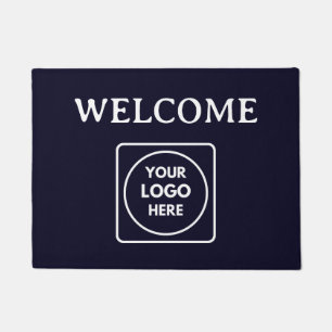 Navy Blue Logo   Modernes Corporate Welcome-Zeiche Fußmatte