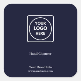 Navy Blue Logo | Tag für Berufliche Zugangstechnik Quadratischer Aufkleber